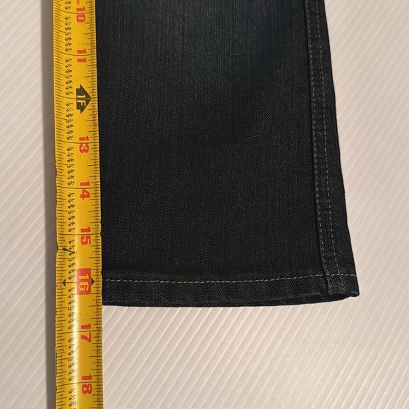 Wrangler slim straight, adjustable waist, boot cut blue jeans.  Size 5T - Picture 11 of 14